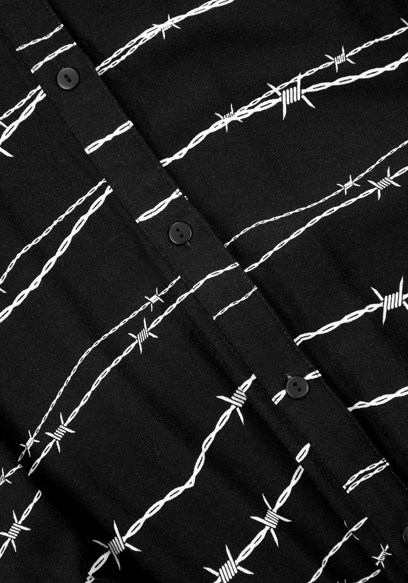 Barbed Midi Shirt Dress