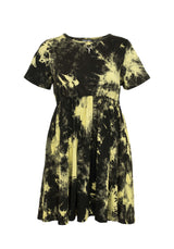 SCHOLOMANCE TIE DYE SKATER DRESS